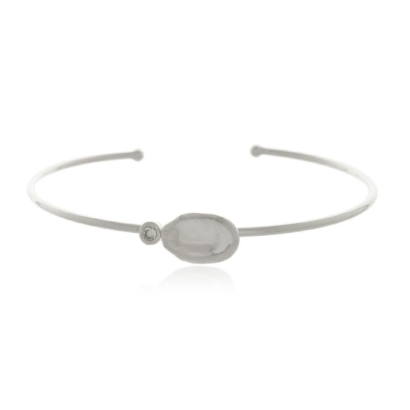 BRACELETE ARO SEMENTE RENOVARE BANHO PRATA