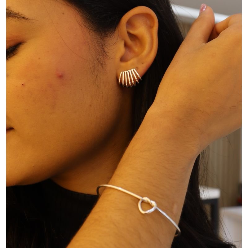 BRINCO FIOS EAR CUFF BANHO PRATA