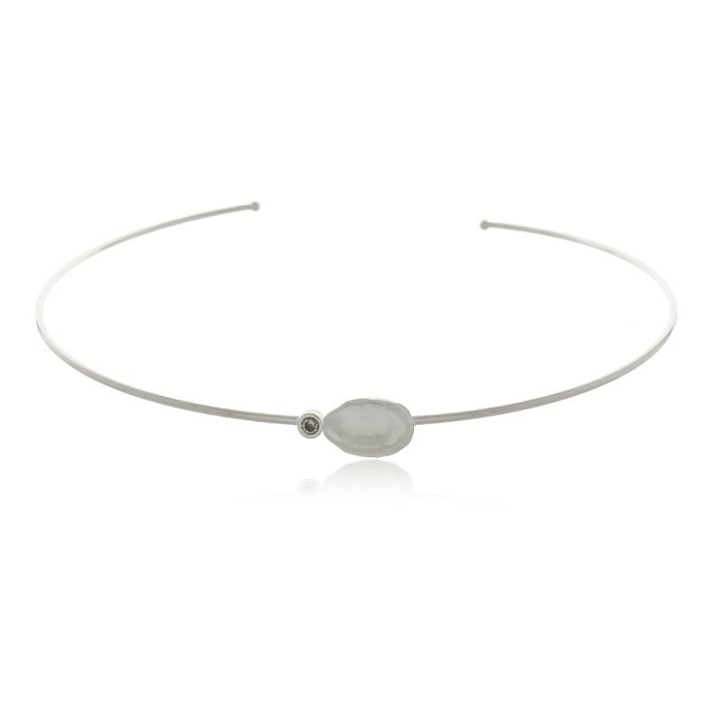CHOKER ARO SEMENTE RENOVARE BANHO PRATA